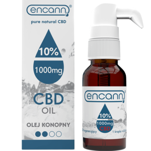 Medium strength hemp oil made with European hemp